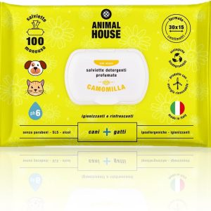 Animal House Salviette alla Camomilla 100pz Cani e Gatti Recensione