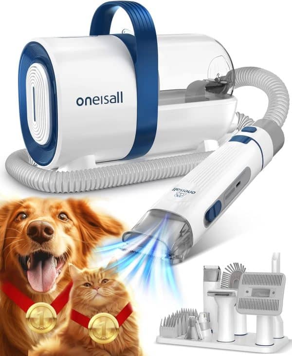 oneisall tosatrice per animali con aspirazione 7 in 1 recensione